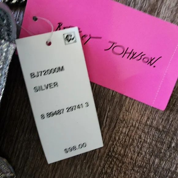 Betsey Johnson Metallic Silver Purse - Picture 4 of 5